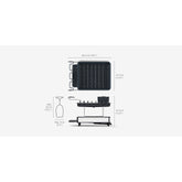 JJ Excel Steel 2-tier Dish Rack - Grey,